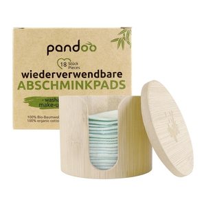 pandoo Abschminkpads waschbar 1-lagig weiß, 18 St.