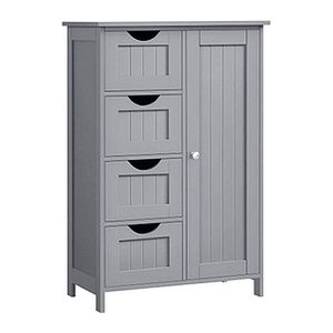VASAGLE Badschrank grau 55,0 x 28,5 x 82,0 cm