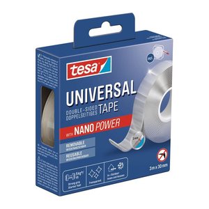 tesa Nano Power Universal doppelseitiges Klebeband 30,0 mm x 3,0 m, 1 St.