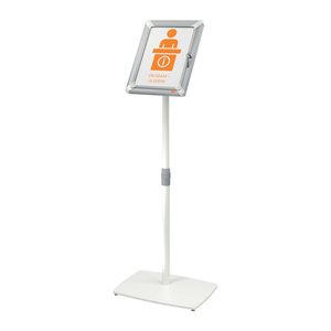 nobo Infoständer Premium Plus abschließbar silber DIN A4 42,0 x 30,0 x 76,0 - 126,0 cm, 1 St.