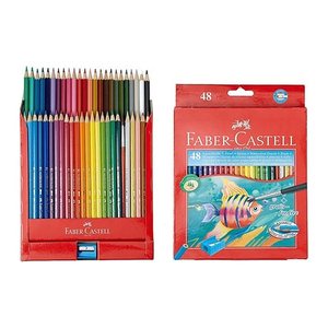 FABER-CASTELL Buntstift Kinder Aquarell 48er Kartonetui