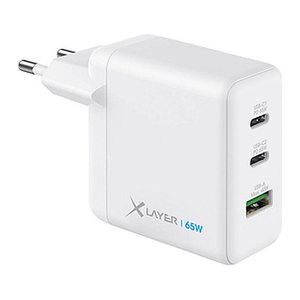 XLAYER Powercharger 65W Ladeadapter weiß, 65 Watt