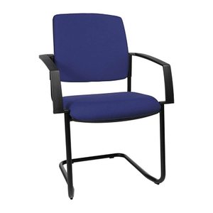 Topstar Besucherstühle BtoB 20 BB300A G26 blau Stoff, 2 St.