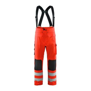 BLAKLÄDER® unisex Warnschutz-Latzhose 1302 rot Größe 2XL