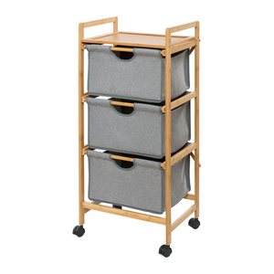 WENKO Etagenwagen Bahari grau 44,0 x 34,0 x 96,0 cm