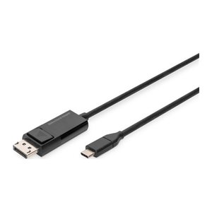DIGITUS USB-C-Stecker/DisplayPort-Stecker Kabel AK-300334-020-S 2,0 m schwarz, 1 St.