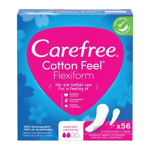 Carefree Slipeinlagen Cotton Feel Flexiform, 56 St.