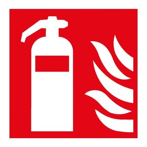 SafetyMarking® Brandschutzschild "Feuerlöscher" quadratisch 20,0 x 20,0 cm, 1 St.