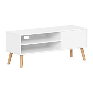 VASAGLE Beistellregal weiß, natur 120,0 x 40,0 x 49,0 cm, 1 St.