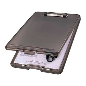 helit Klemmbrett the clip H2532009 DIN A4 grau transluzent Kunststoff, 1 St.
