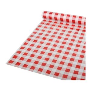 STARPAK Tischdecke Karo rot, weiß 80,0 cm x 50,0 m, 1 St.