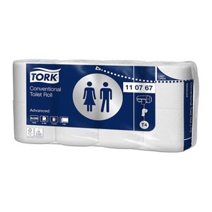 TORK Toilettenpapier T4 Advanced 2-lagig Recyclingpapier, 64 Rollen
