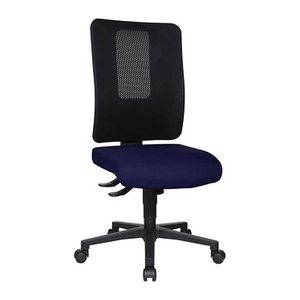 Topstar Bürostuhl Open X (N), OX1000 G280 Stoff blau, Gestell schwarz