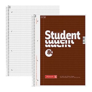 BRUNNEN Collegeblock Student Lineatur 23 rautiert DIN A4 Innenrand, 1 Block
