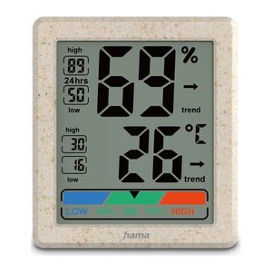 hama Ponza Thermo-Hygrometer braun, 1 St.