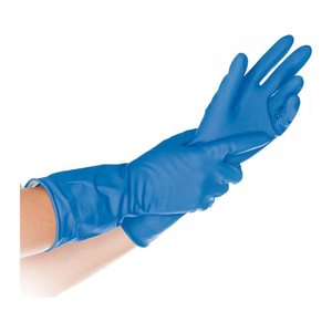HYGOSTAR unisex Gummihandschuhe Bettina gelb Größe 9, 1 Paar