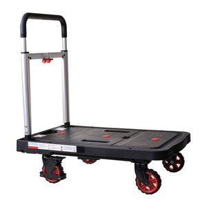 pavo Transportwagen schwarz 67,5 x 92,5 x 40,5 cm bis 137,0 kg