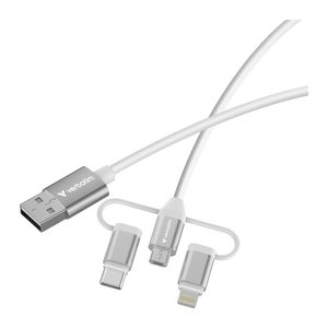 Verbatim 3-in-1 Ladekabel USB-A auf Typ C Micro-B Lightning