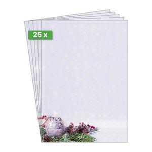 SIGEL Weihnachtsbriefpapier Charmful Christmas Motiv DIN A4 90 g/qm 25 Blatt