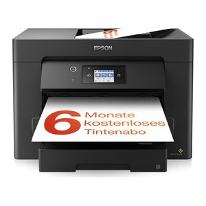 EPSON WorkForce WF-7830DTWF 4 in 1 Farb-Tintenstrahl-Multifunktionsdrucker schwarz