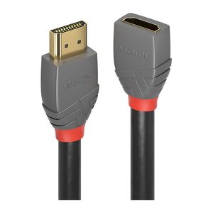 LINDY HDMI 2.0 Verlängerungskabel 0.5m, Anthra Line