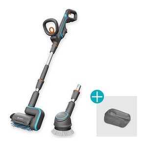 GARDENA AquaBrush Universal 04/18V P4A Solo Akku-Terrassenreiniger-Set 18,0 V, ohne Akku