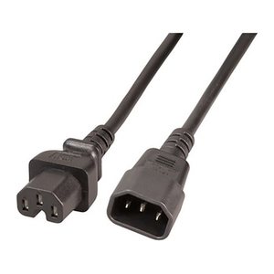 EFB Warmgeräteverl. C14 180°-C15 180°,sw,1.0m,3x1.00mm