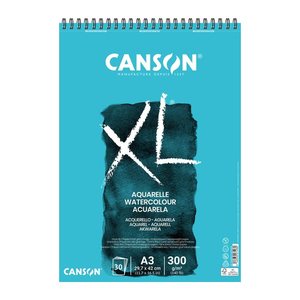 canson Aquarellblock XL DIN A3 300 g/qm, 30 Blatt, 1 Block