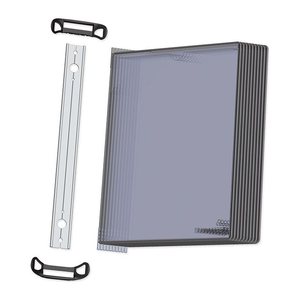 tarifold Wand-Sichttafelsystem PRO 920303 DIN A4 schwarz mit 10 St. Sichttafeln, 1 St.