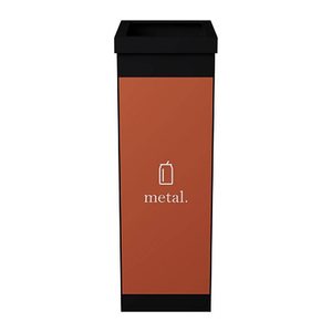 PAPERFLOW Mülleimer 60,0 l schwarz, orange, 1 St.