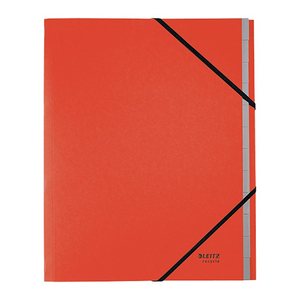 LEITZ Ordnungsmappe recycle 3915 12 Fächer rot, 1 St.