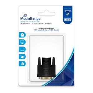 MediaRange HDMI Buchse/DVI-D STecker (18+1-polig) schwarz
