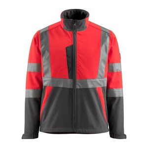 MASCOT® unisex Warnjacke Kiama  rot, anthrazit Größe 4XL