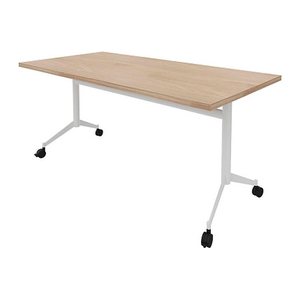 Quadrifoglio Mehrzwecktisch Pop-up ulme, weiß rechteckig, T-Fuß-Gestell weiß, 160,0 x 80,0 x 74,0 cm
