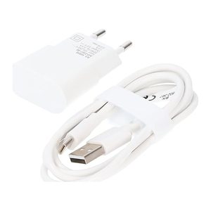 goobay Ladekabel mit Adapter weiß, Kabellänge: 1,0 m, 5 Watt