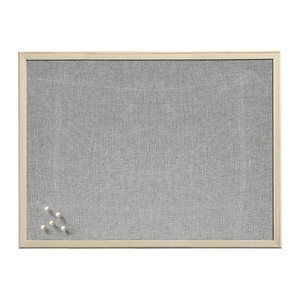 Zeller Pinnwand 60,0 x 40,0 cm Leinen grau