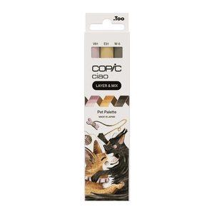 COPIC® Ciao Pet Palette Layoutmarker-Set farbsortiert 1,0 + 6,0 mm, 3 St.