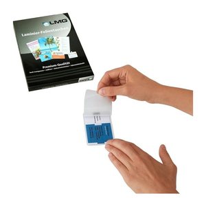 LMG Laminierfolien glänzend für Visitenkartenformat 125 micron, 100 St.