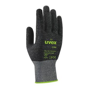 uvex unisex Schnittschutzhandschuhe C300 dry anthrazit Größe 10, 1 Paar