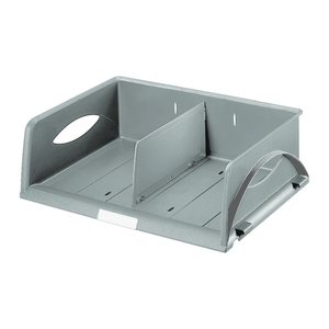 LEITZ Briefablage Sorty A4 quer grau DIN A4, 1 St.
