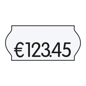 CreenLine Preisetiketten weiß permanent 22,0 x 12,0 mm, 36 Rollen