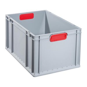 Allit ProfiPlus Eurobox grau, rot 40,0 x 60,0 x 32,0 cm, 1 St.