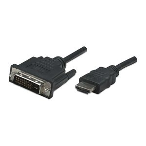 MANHATTAN HDMI auf DVI-Kabel, HDMI-Stecker auf DVI-D, 1m