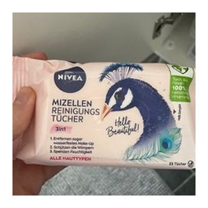 NIVEA feuchte Reinigungstücher MIZELLEN 3in1 1-lagig weiß, 25 Tücher