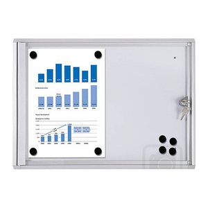 Showdown® Displays Schaukasten Economy XS silber 2x DIN A4 49,1 x 2,6 x 35,0 cm, 1 St.