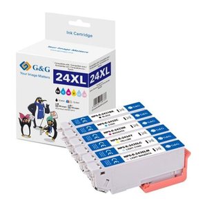 G&G 6 Tintenpatronen ersetzen Epson 24XL