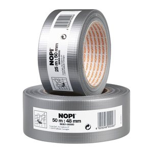 NOPI Gewebeband silber 50,0 mm x 25,0 m 1 Rolle