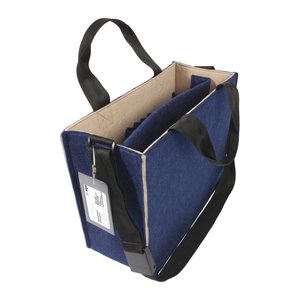 SIGEL Laptoptasche Hot Desking Bag Bicolor Recycling-PET dunkelblau, beige BA420 bis 39,1 cm (15,4 Zoll)