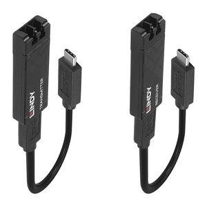 LINDY 100m Fibre Optic USB 3.2 Typ C Extender