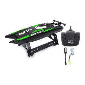 Jamara Speedboot LiPo 7,4V schwarz/grün 2,4GHz
